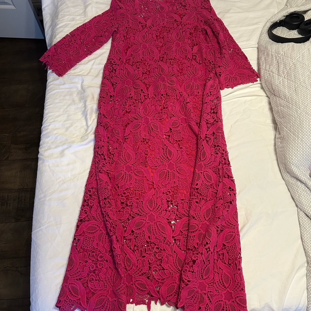 Raluca Mihalceanu Pink Lace Dress